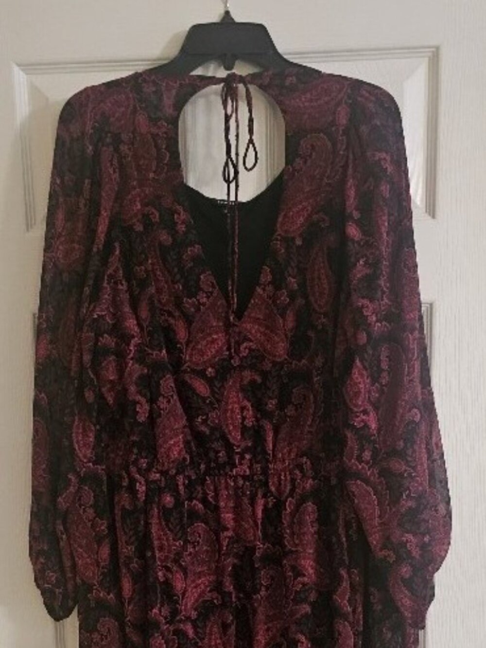 Womens Plus-Size Dress - Red & Black